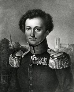 Carl von Clausewitz, Print Made by F. Michelis by Karl Wilhelm Wach